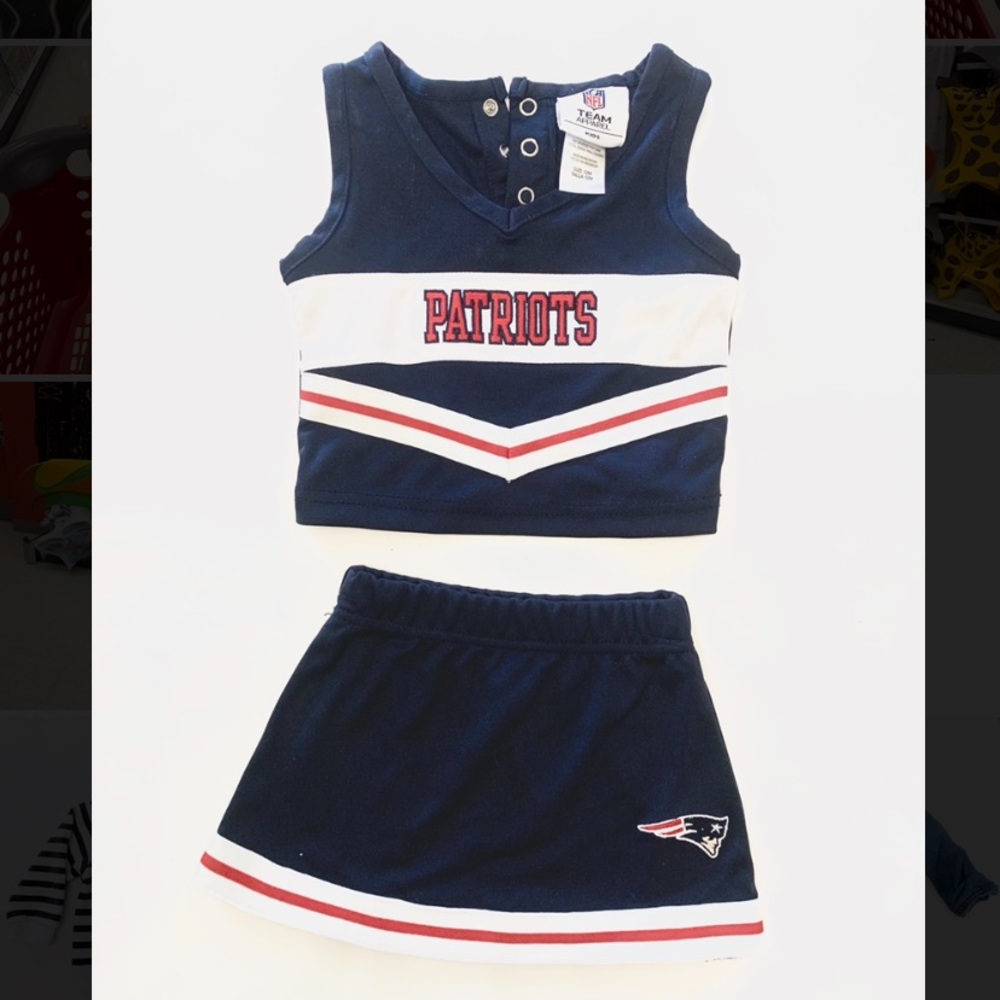 New England Patriots infant cheer uniform